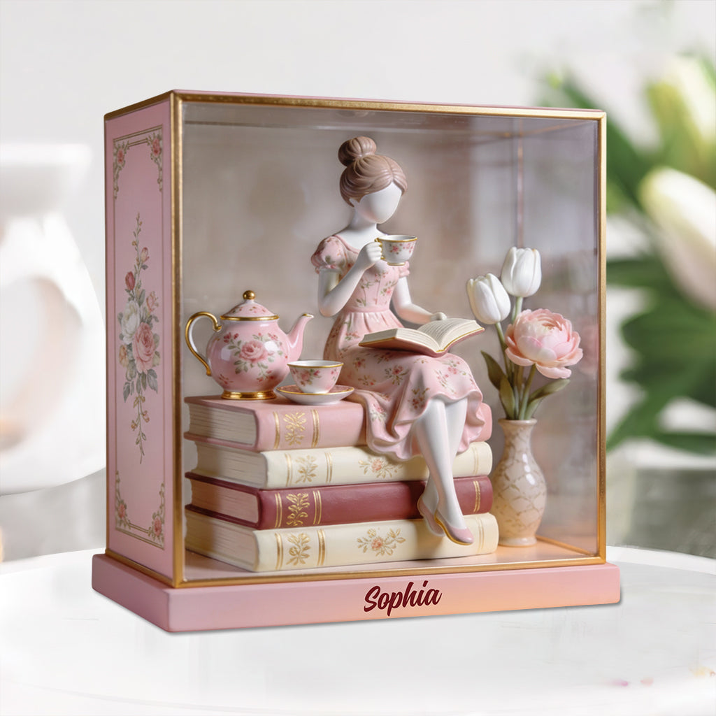 Liebe Bücher – Personalisierte Acrylplakette in Buchform