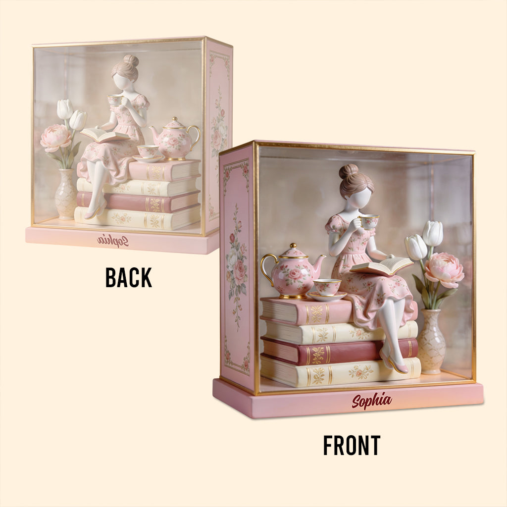 Liebe Bücher – Personalisierte Acrylplakette in Buchform