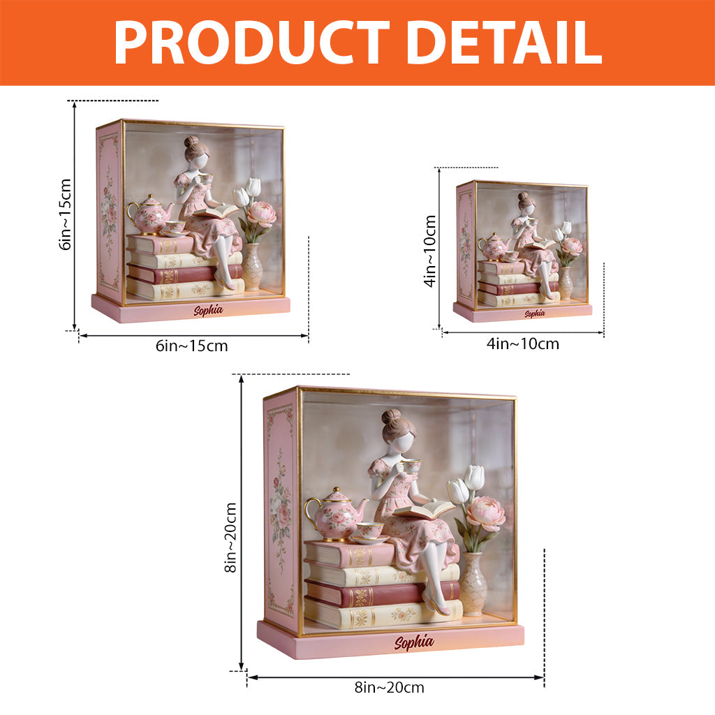 Liebe Bücher – Personalisierte Acrylplakette in Buchform