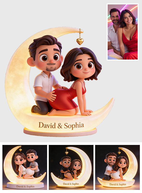 Custom Any Photo - Personalized Spicy Couple Acrylic LED Night Light