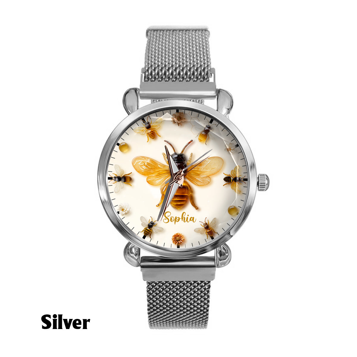Montre-bracelet personnalisée pour femme « Juste une fille qui aime les abeilles » - Motif abeille