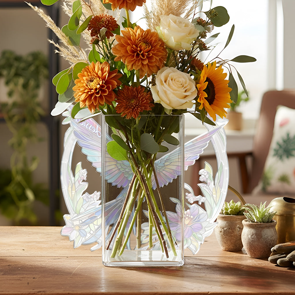 Magnifique colibri - Pot en acrylique personnalisé colibri