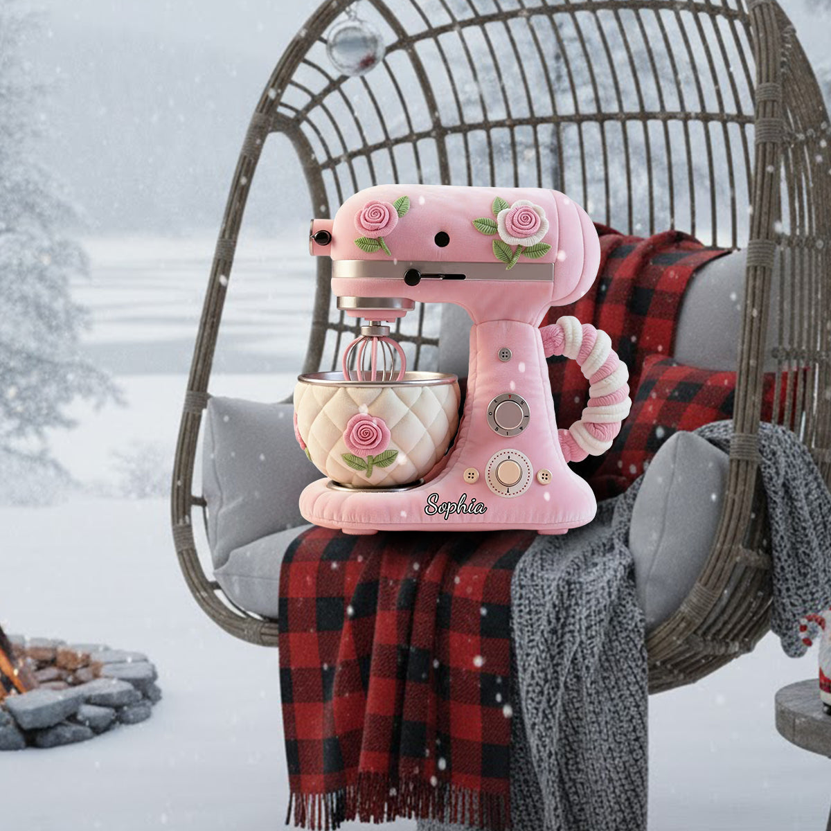 Perfect Gift For Baking Lovers - Personalized Baking Faux Fur Shaped Pillow