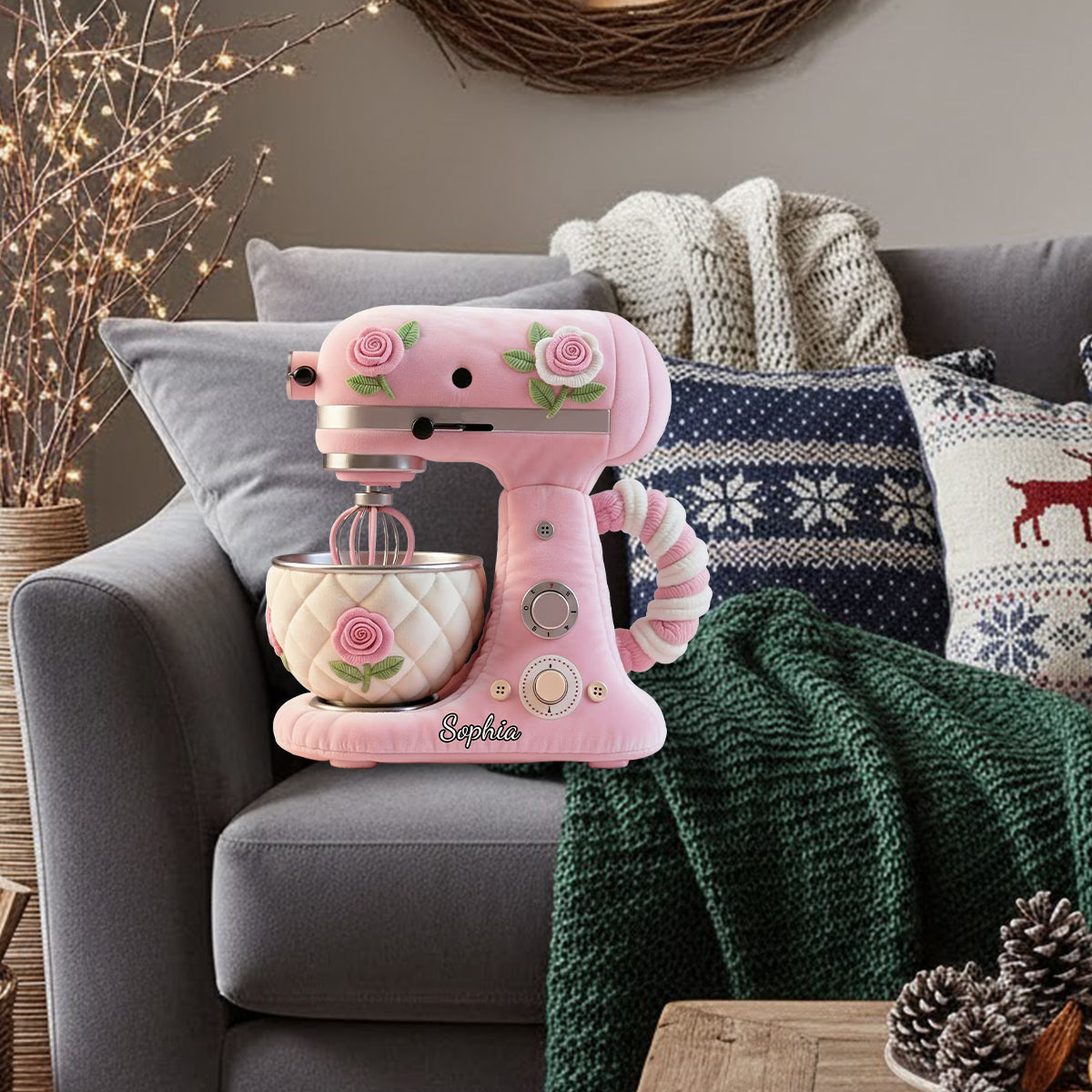 Perfect Gift For Baking Lovers - Personalized Baking Faux Fur Shaped Pillow