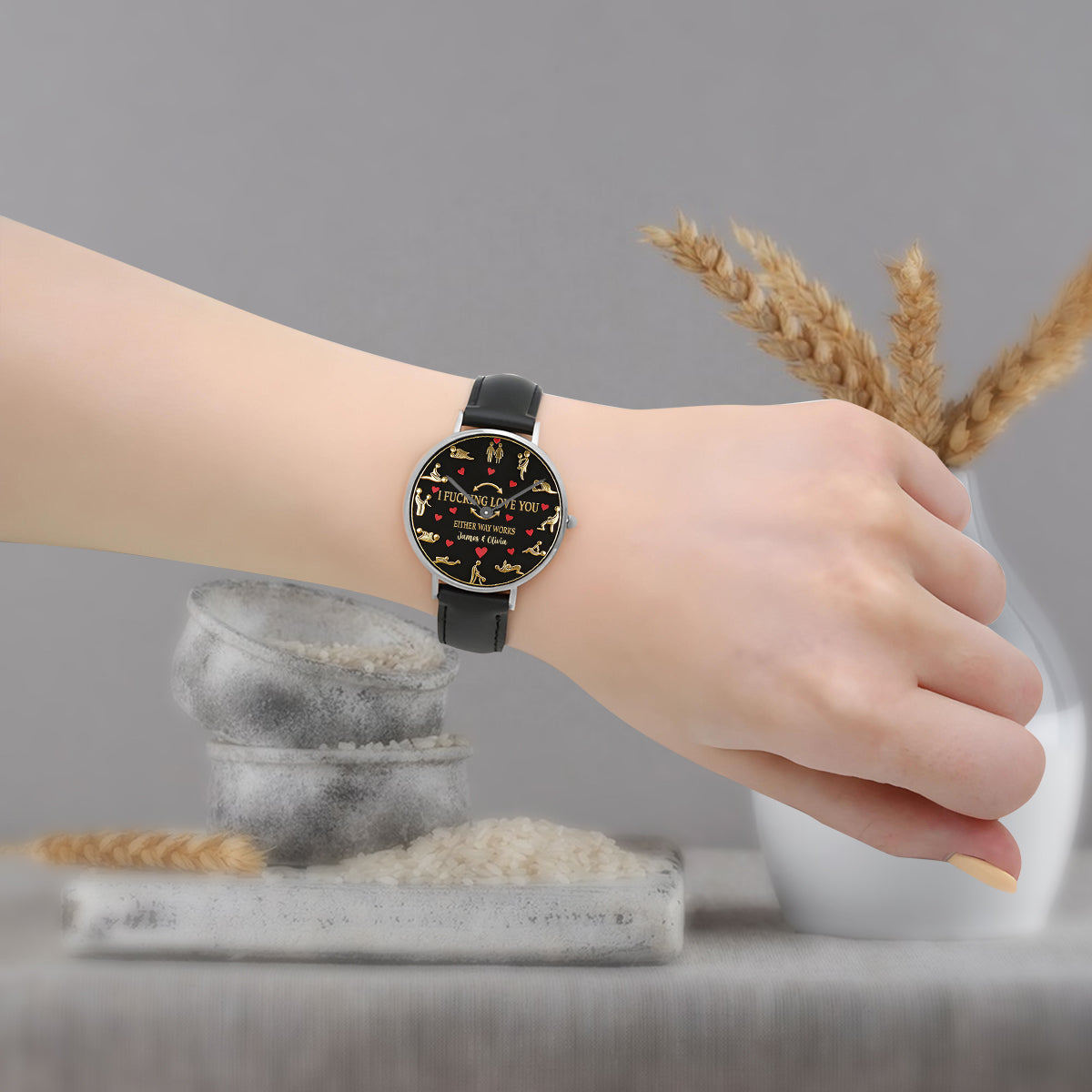 I Love You - Personalized Spicy Couple Hand Watch