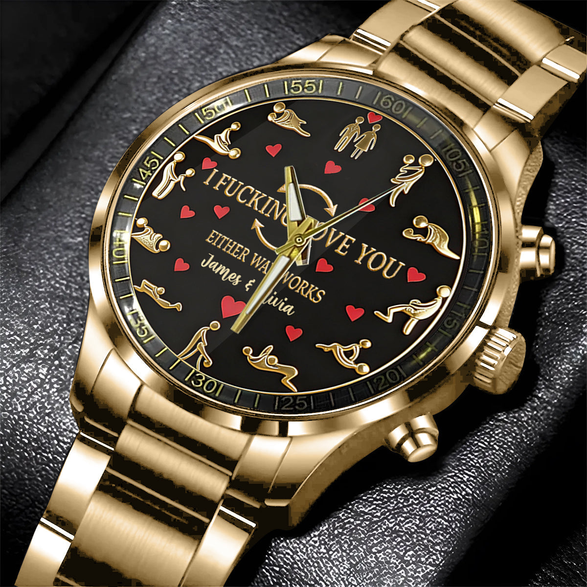 I Love You - Personalized Spicy Couple Hand Watch