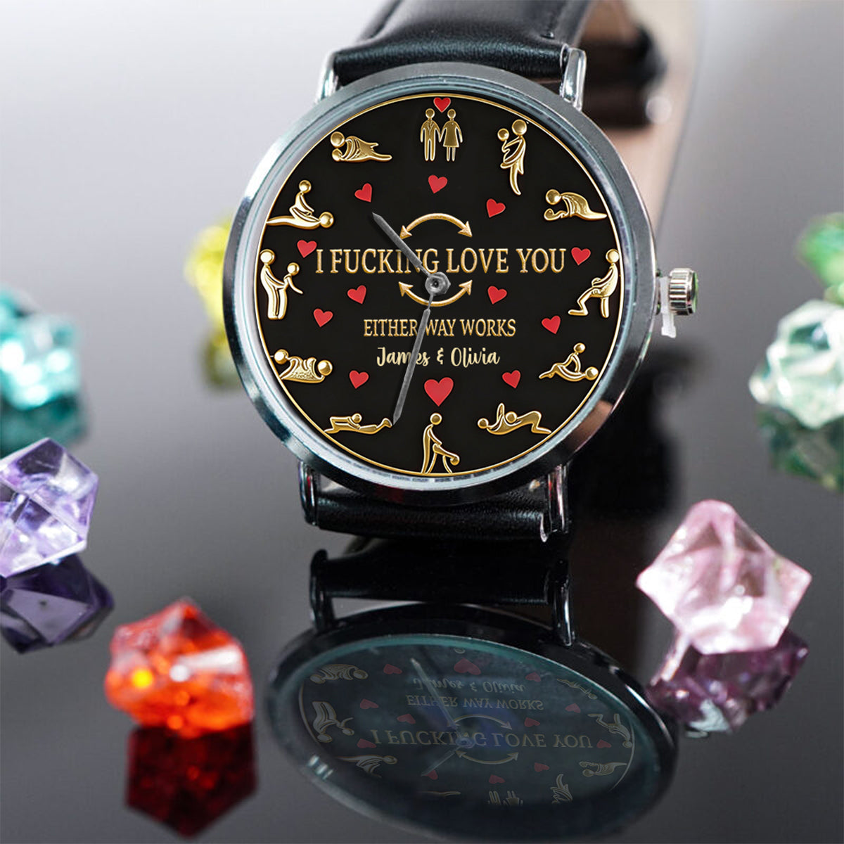 I Love You - Personalized Spicy Couple Hand Watch