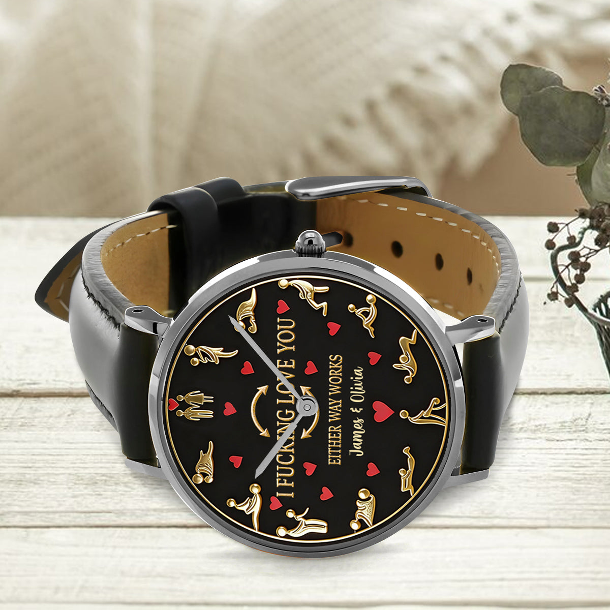I Love You - Personalized Spicy Couple Hand Watch