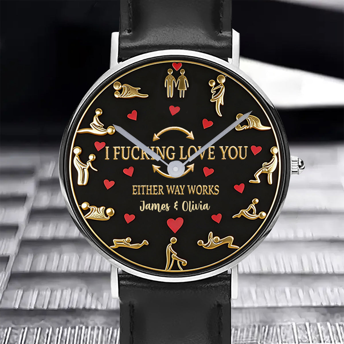 I Love You - Personalized Spicy Couple Hand Watch