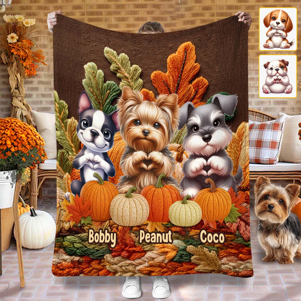 Tis The Season - Personalized Dog Blanket