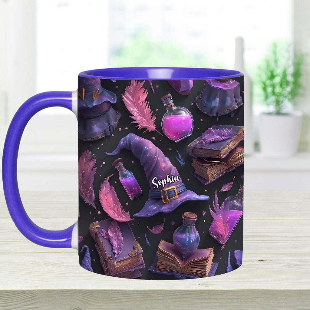 Purple Witch - Personalized Witch Accent Mug