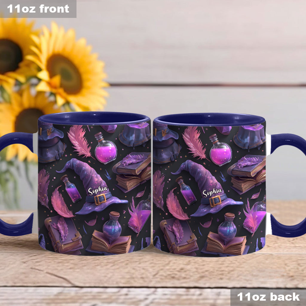 Purple Witch - Personalized Witch Accent Mug
