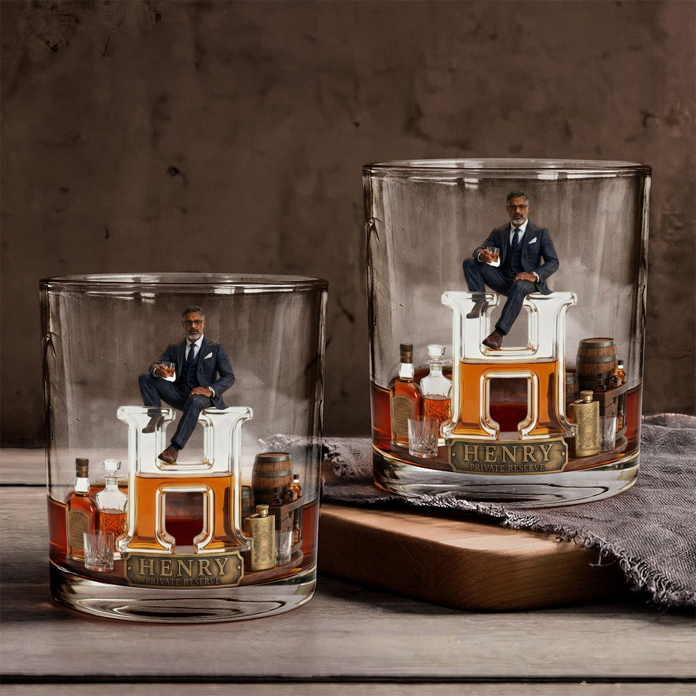 Whiskey, Bourbon - Personalisierbares Whisky Glas