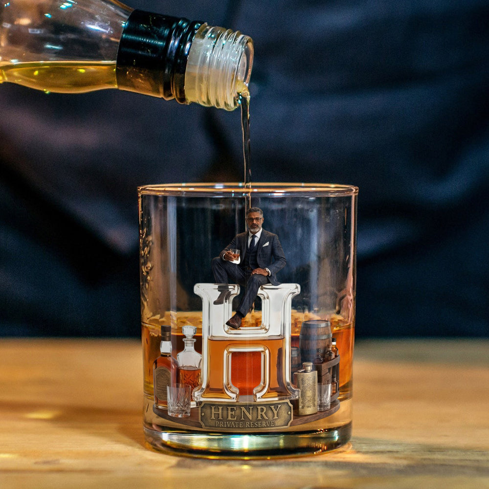 Whiskey, Bourbon - Personalisierbares Whisky Glas