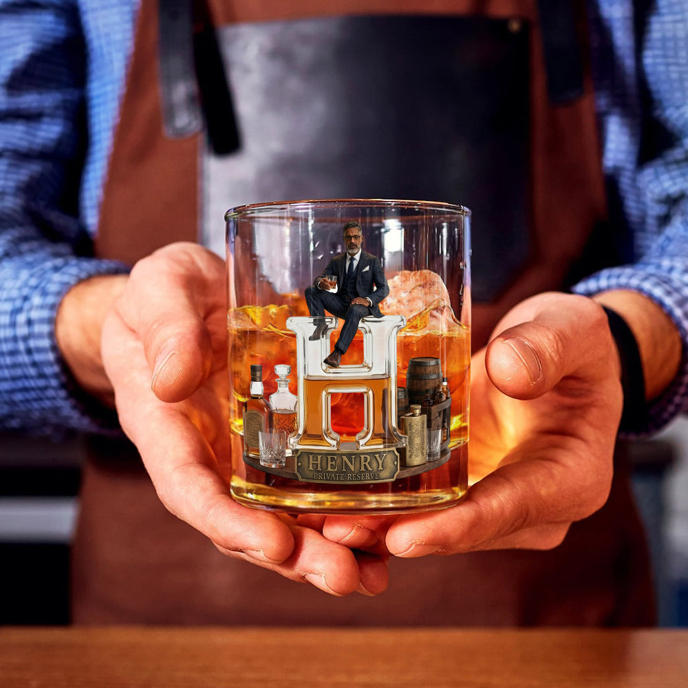 Whiskey, Bourbon - Personalisierbares Whisky Glas