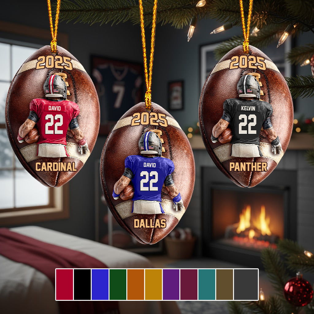 Jour de match - Ornement de football personnalisé