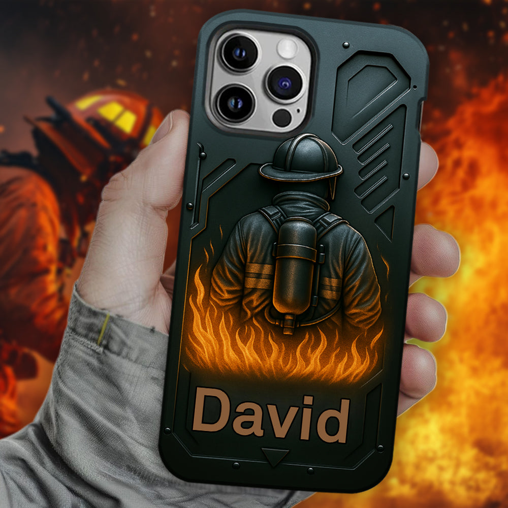 The Strone One - Personalized Firefighter Full Print Phone Case