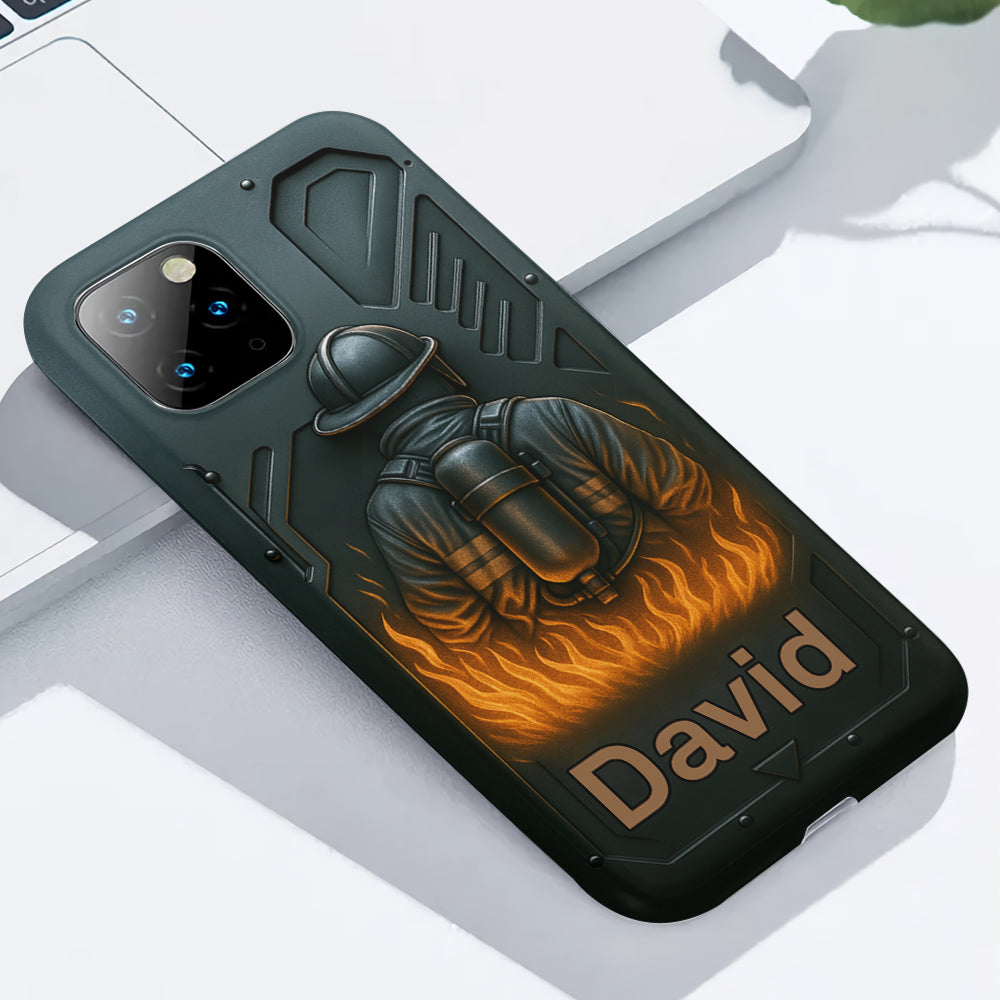 The Strone One - Personalized Firefighter Full Print Phone Case