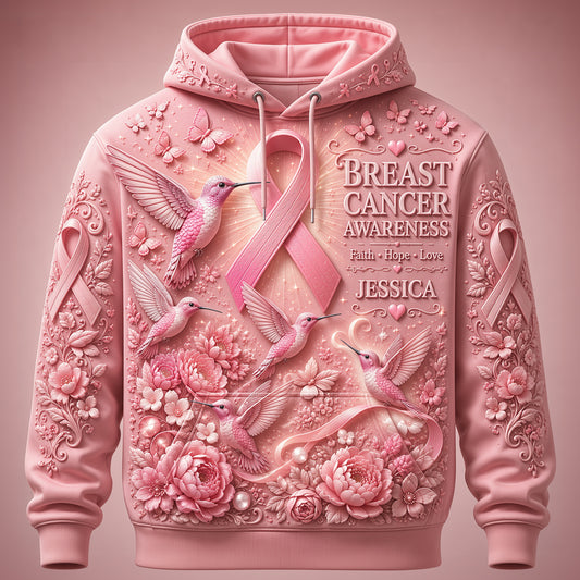 Breast Cancer Awareness - Personalized Breast Cancer Awareness All Over Shirt