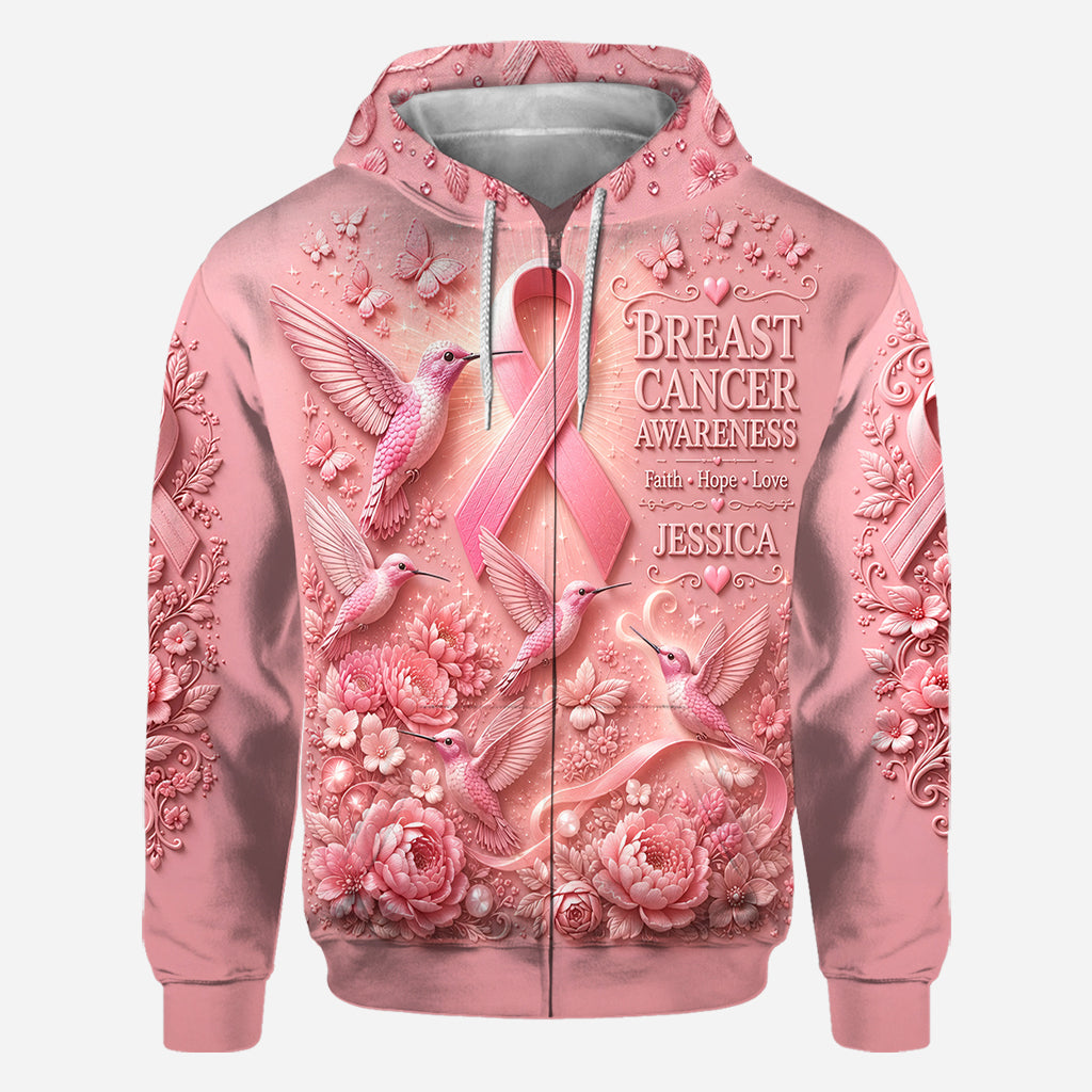 Breast Cancer Awareness - Personalized Breast Cancer Awareness All Over Shirt