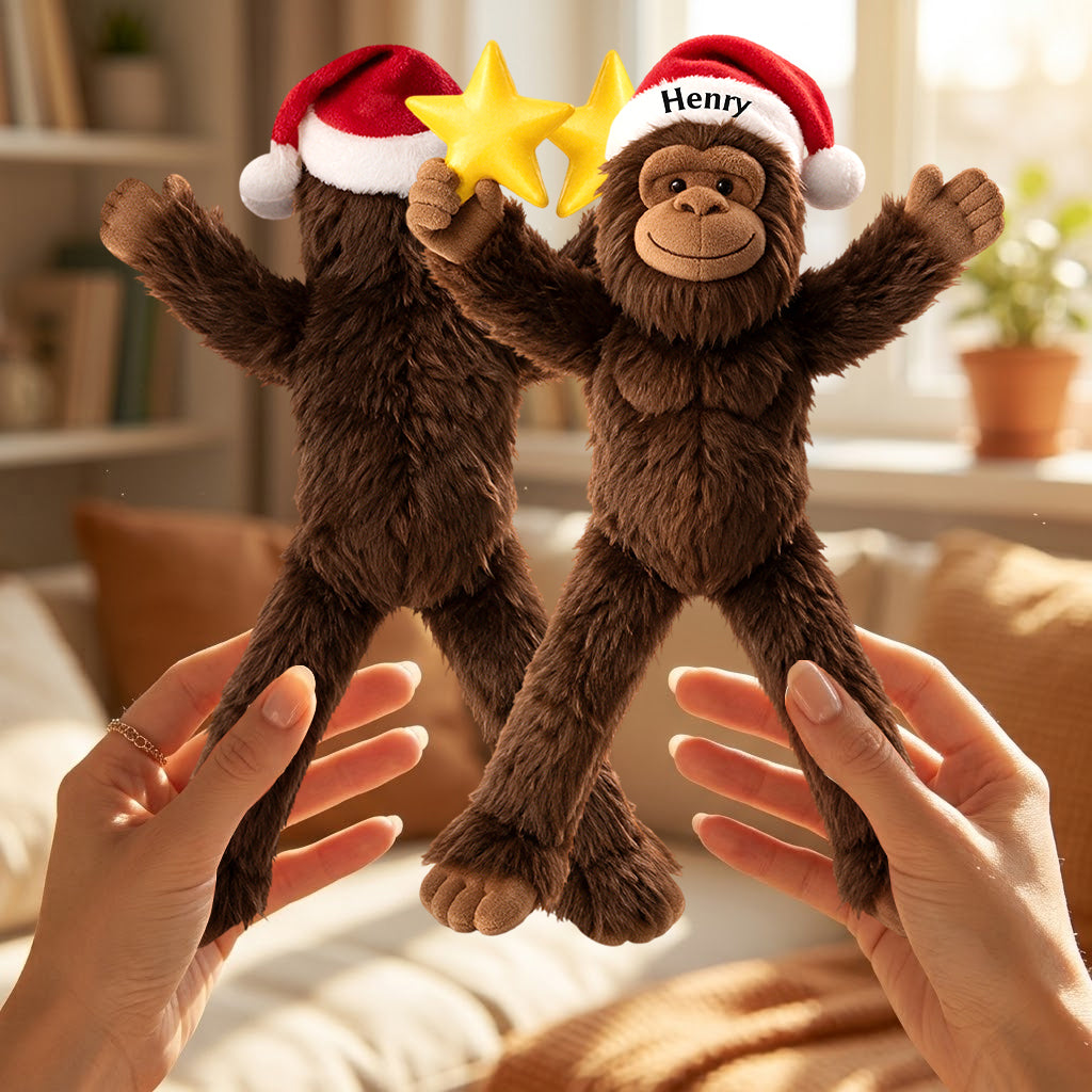 Merry Squatchmas - Personalized Hiking Posable Plush Doll