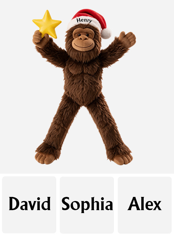 Merry Squatchmas - Personalized Hiking Posable Plush Doll