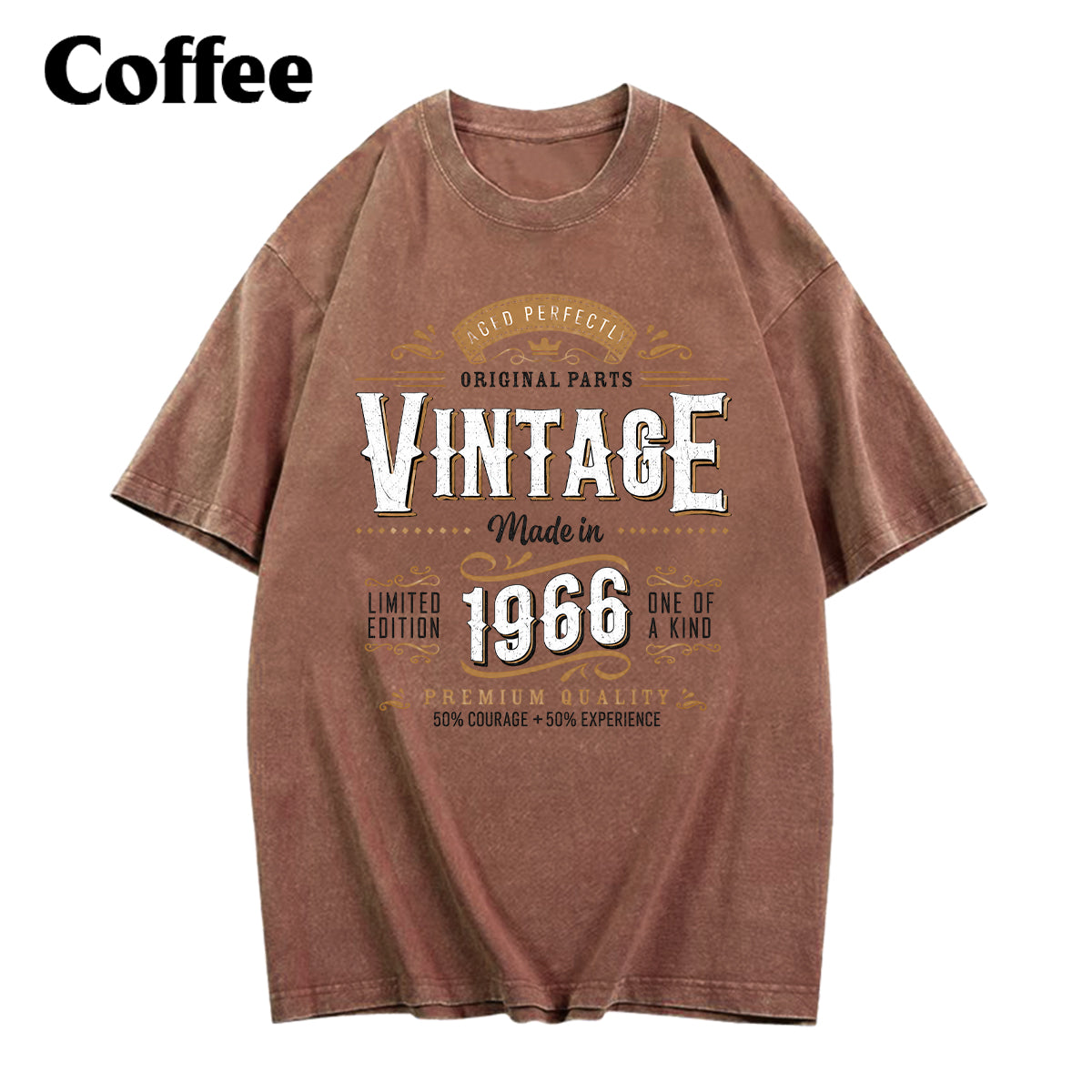 Birthday Gift - Personalized Birthday Washed T-Shirt