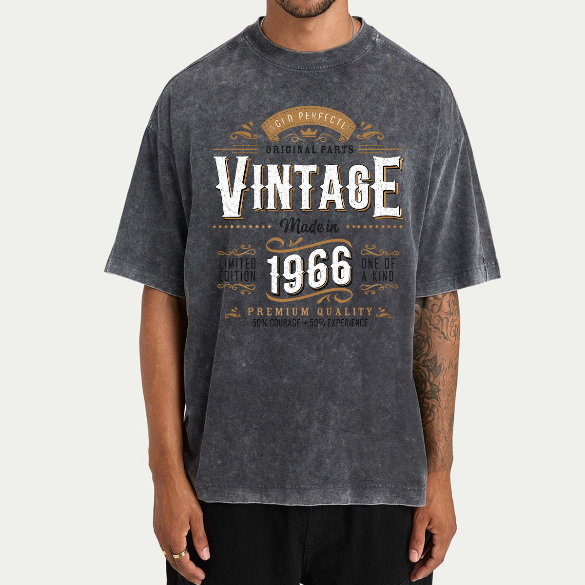Birthday Gift - Personalized Birthday Washed T-Shirt