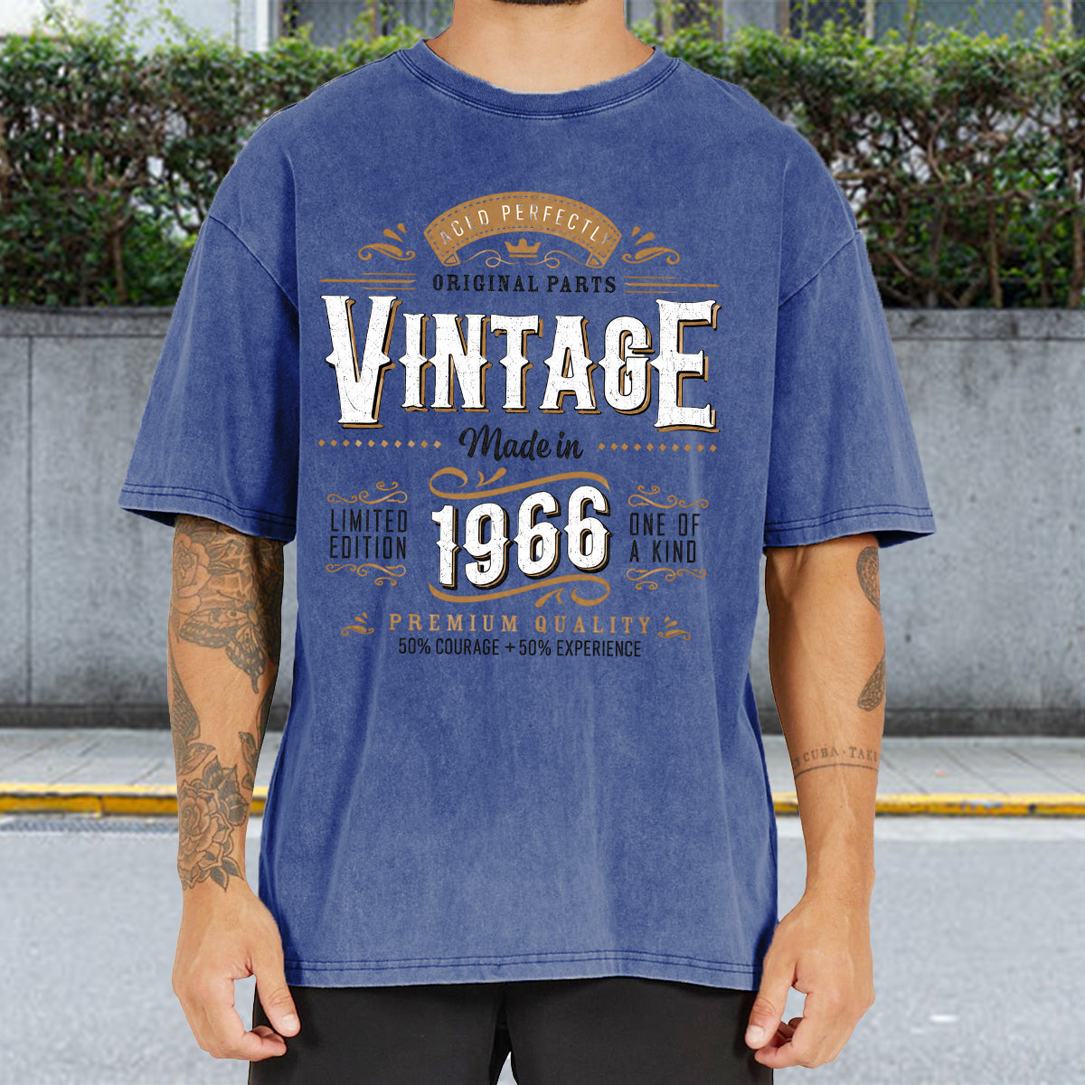Birthday Gift - Personalized Birthday Washed T-Shirt