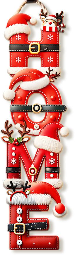 Welcome Home - Personalized Family Custom Shaped Wood Sign