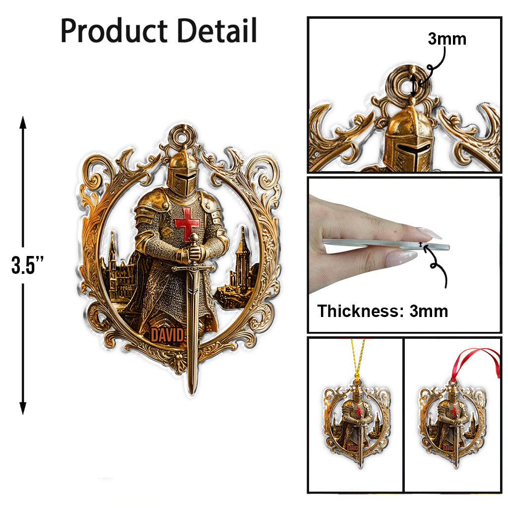 Knight Of God - Personalized Christian Ornament