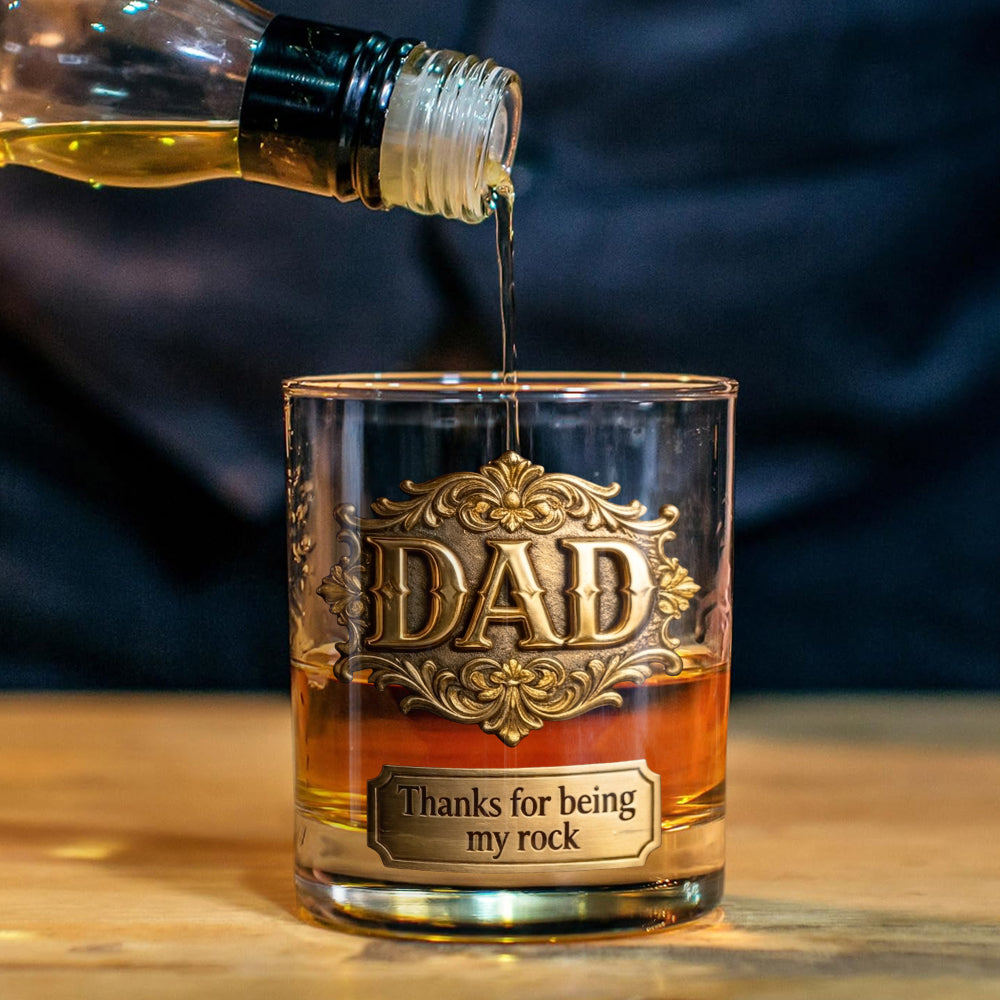 Danke, dass du mein Fels bist - Personalisierbares Whiskey Dekanter Set