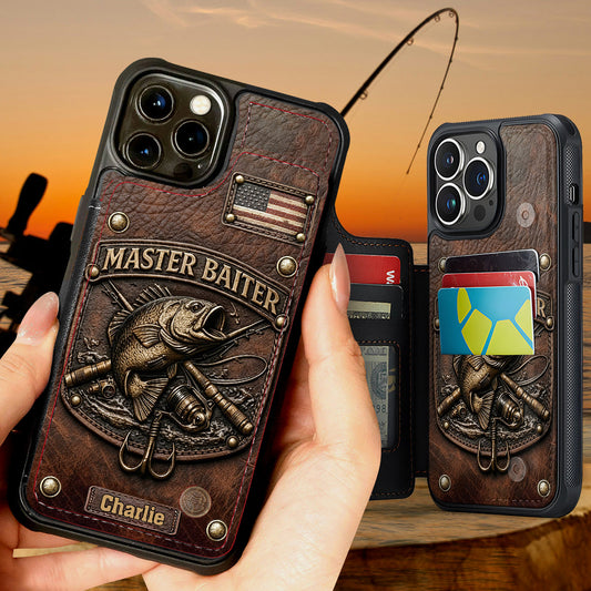 Master Baiter - Personalized Fishing Fully Printed Wallet Phone Case