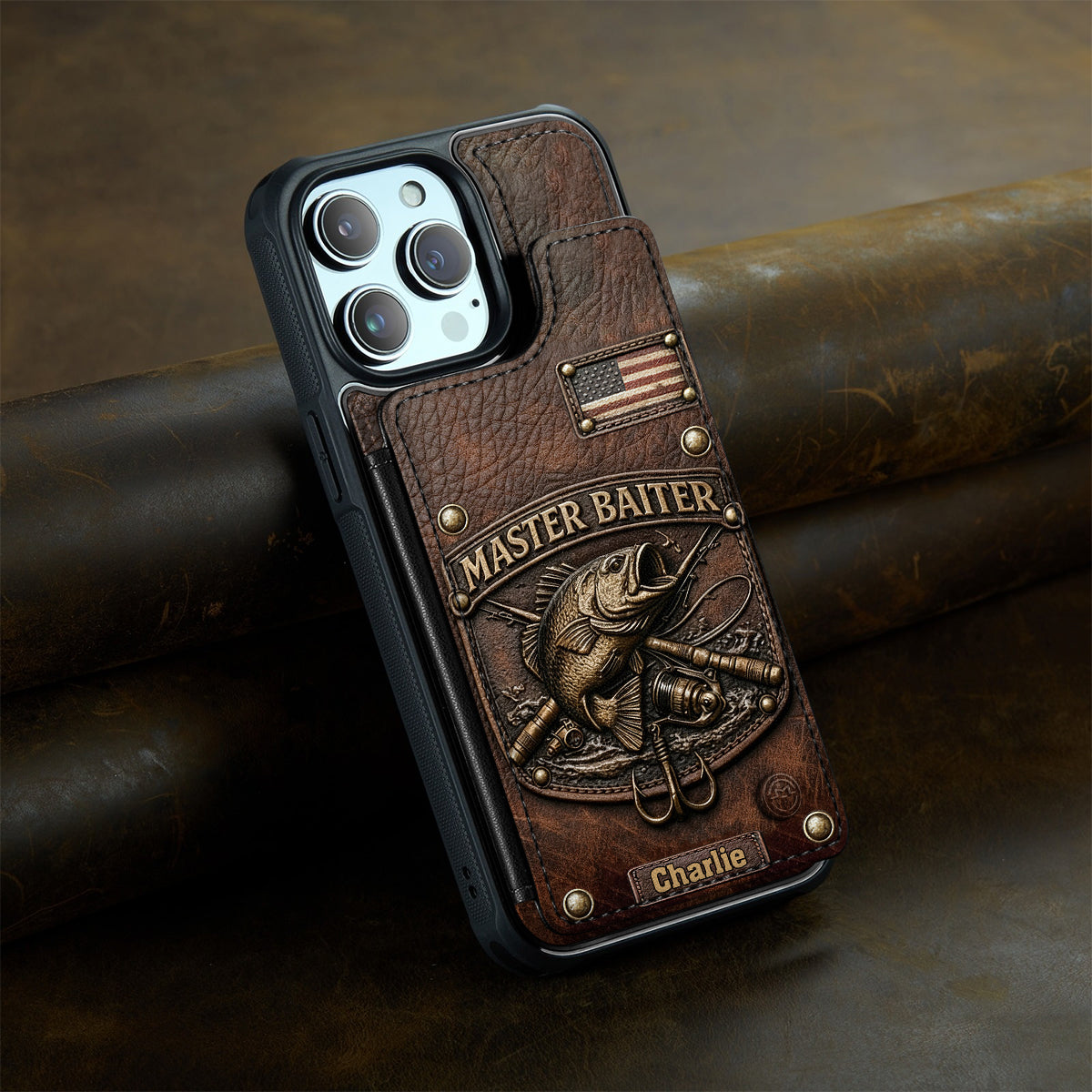 Master Baiter - Personalized Fishing Fully Printed Wallet Phone Case