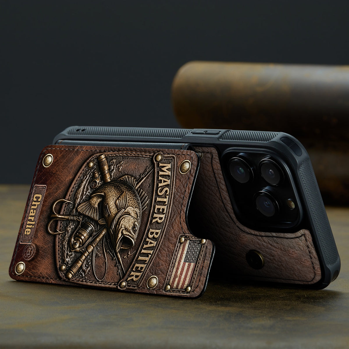 Master Baiter - Personalized Fishing Fully Printed Wallet Phone Case