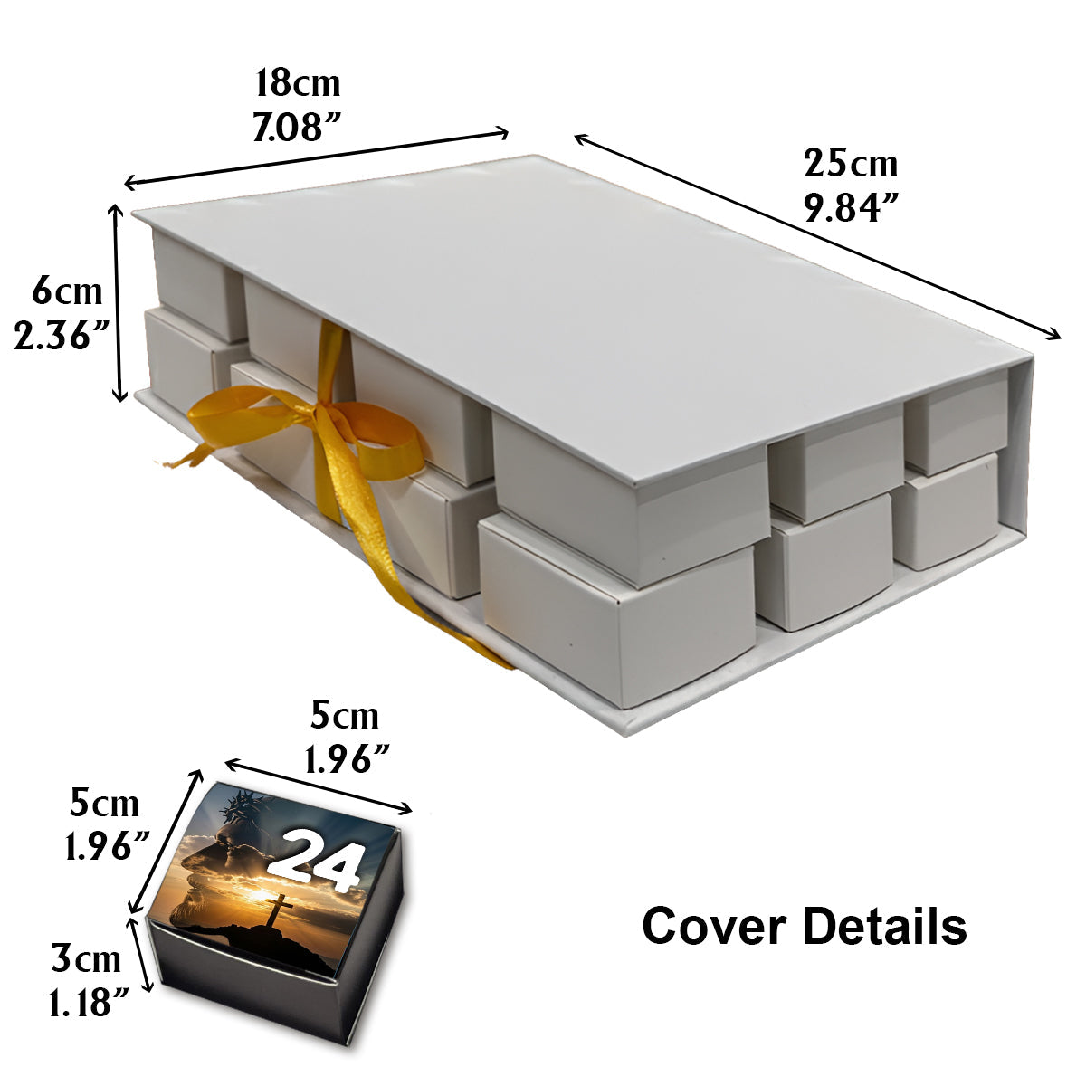 Bible Verse Advent Calendar - Personalized Christian Folded Advent Calendar With Ornaments