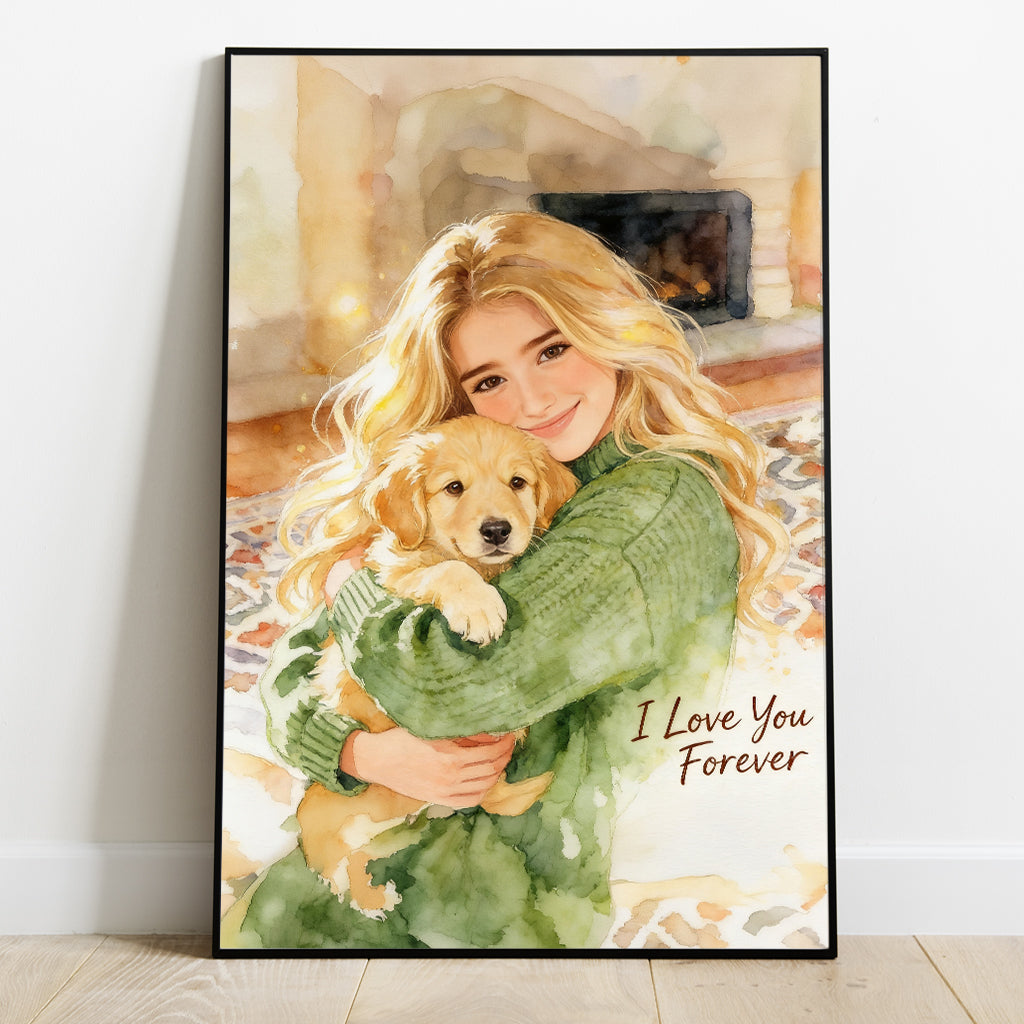 Benutzerdefiniertes Foto - Personalisierte Hundeleinwand und Poster