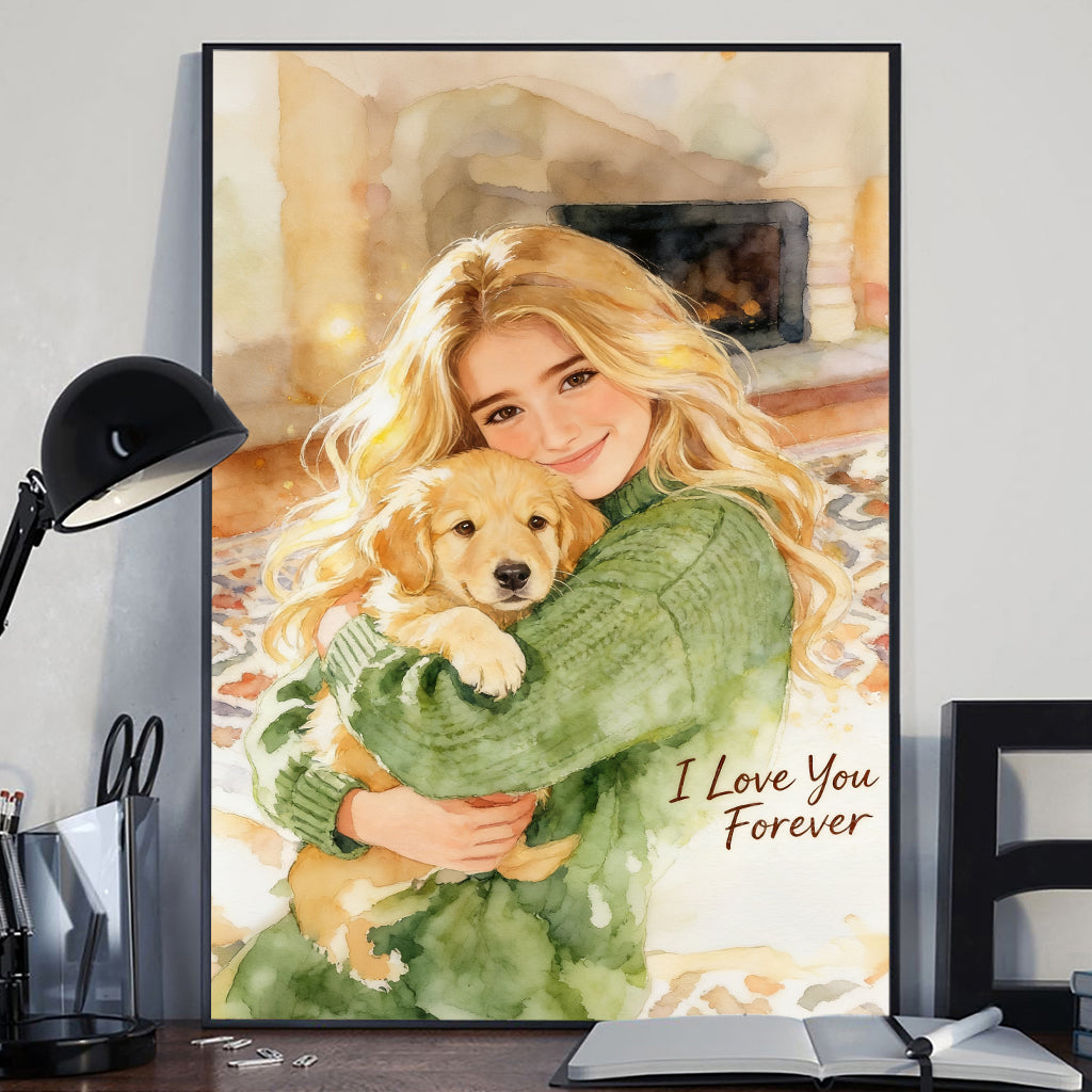Benutzerdefiniertes Foto - Personalisierte Hundeleinwand und Poster