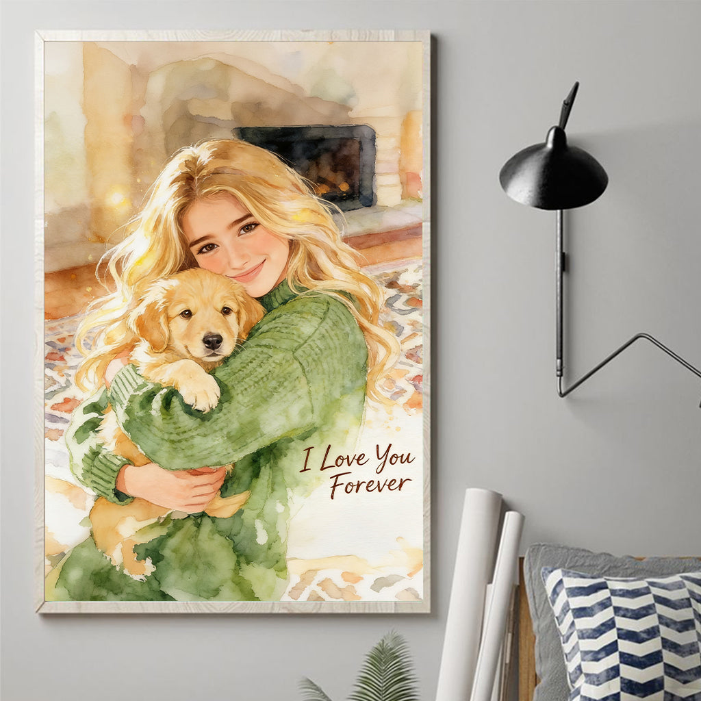 Benutzerdefiniertes Foto - Personalisierte Hundeleinwand und Poster