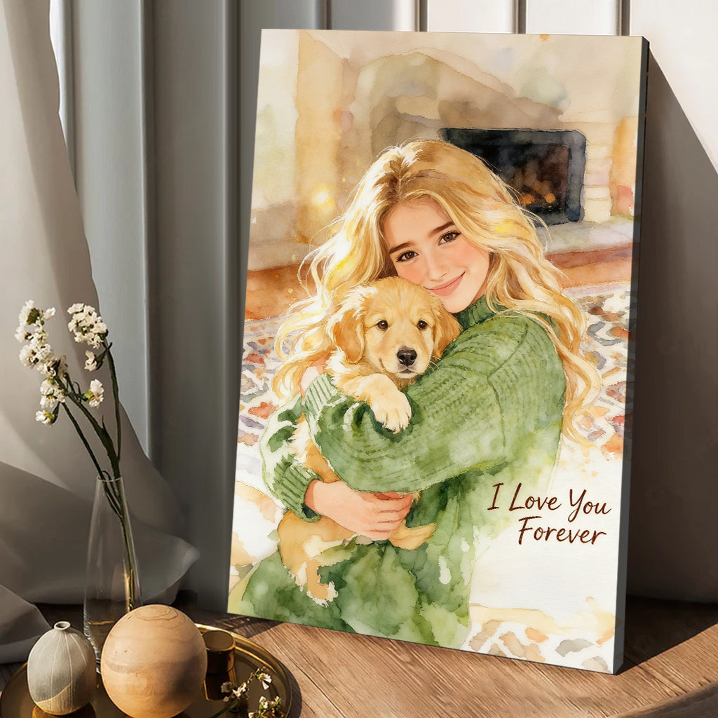 Benutzerdefiniertes Foto - Personalisierte Hundeleinwand und Poster