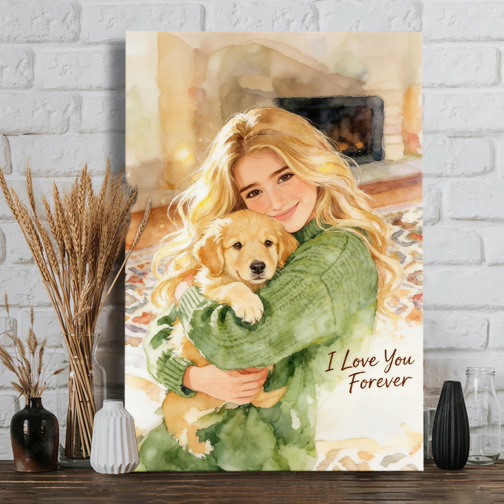 Benutzerdefiniertes Foto - Personalisierte Hundeleinwand und Poster