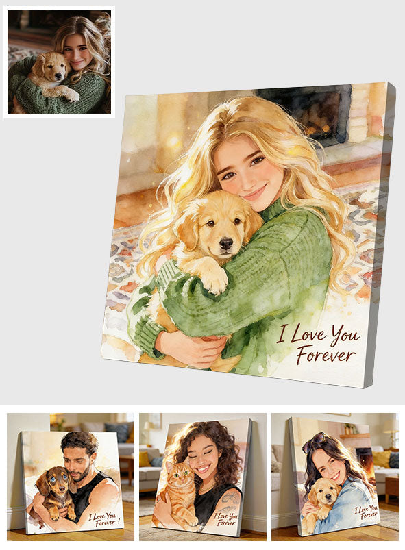 Benutzerdefiniertes Foto - Personalisierte Hundeleinwand und Poster