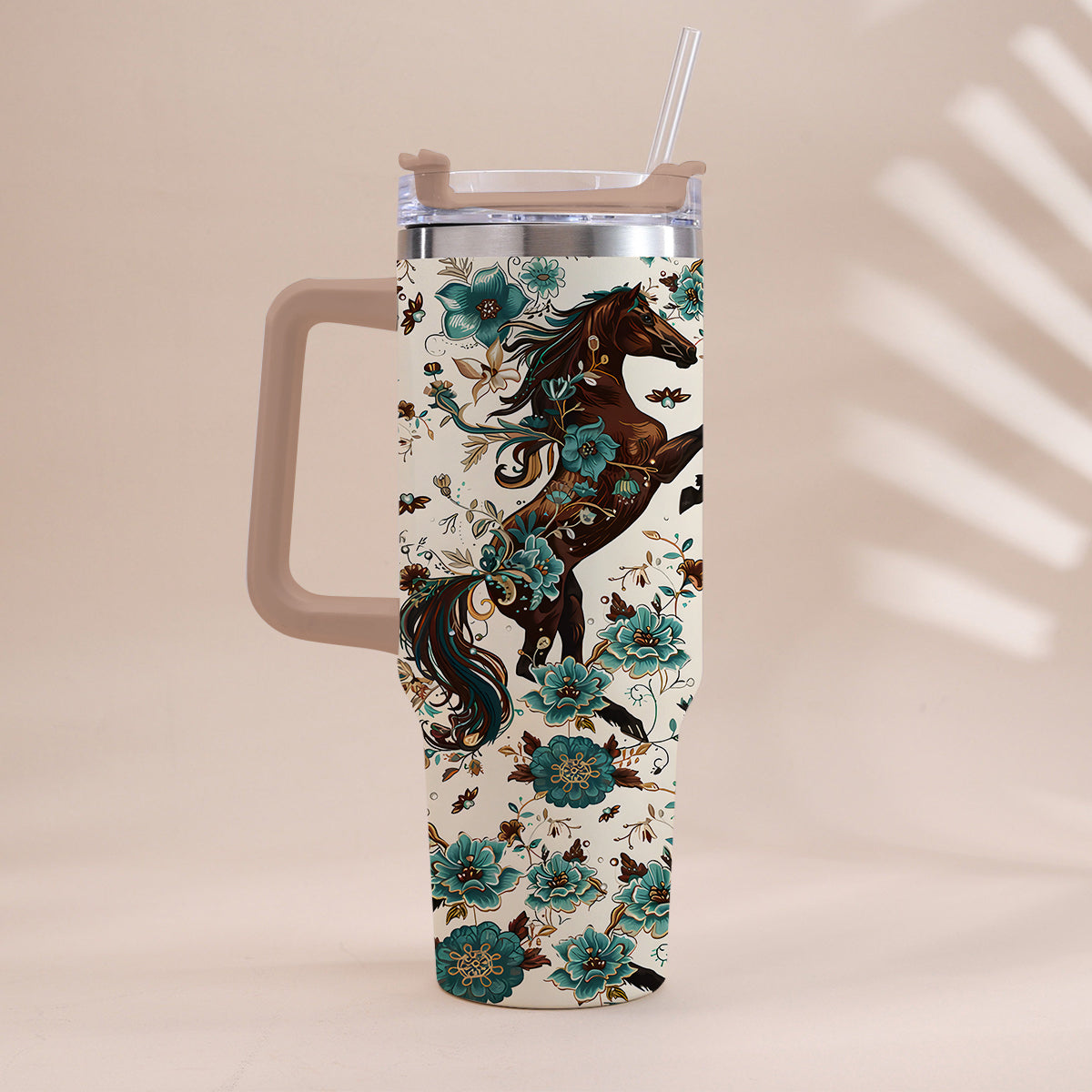 Love Horses - Horse Tumbler With Handle