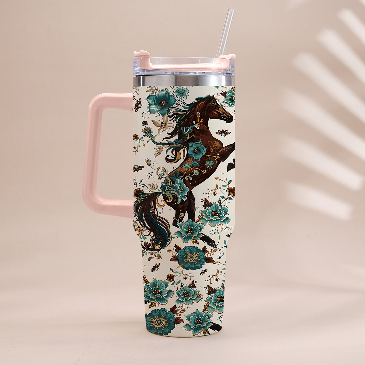 Love Horses - Horse Tumbler With Handle
