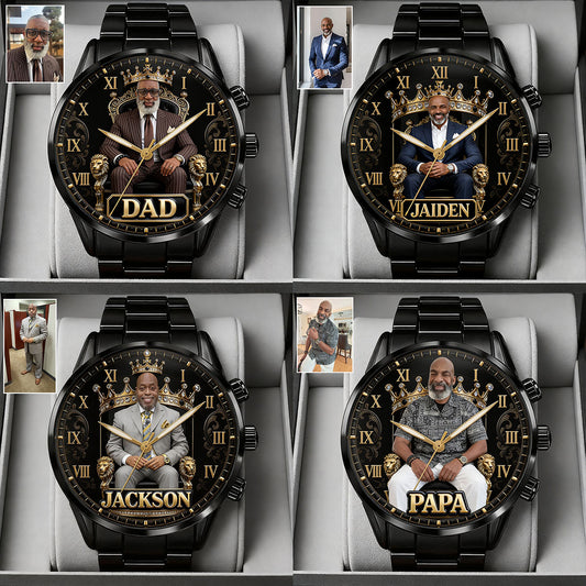 Personalisierte Uhr für Papa/Opa/Onkel - Individuelles Geschenk