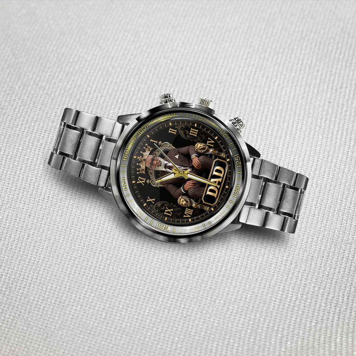 Cadeau Photo Personnalisé Pour Papa/Papi/Oncle... - Montre Homme Personnalisée