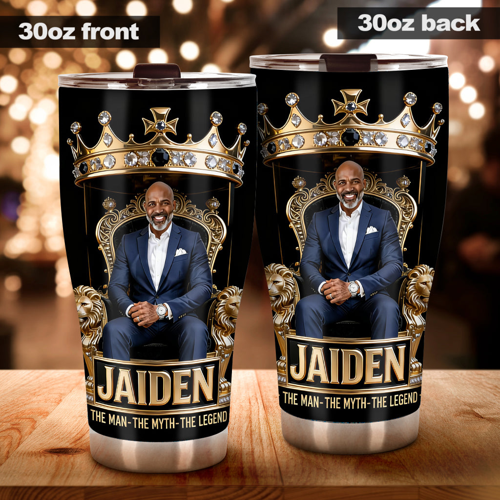 Personalisierter Vater Tumbler - Beste Dad/Opa/Onkel Foto