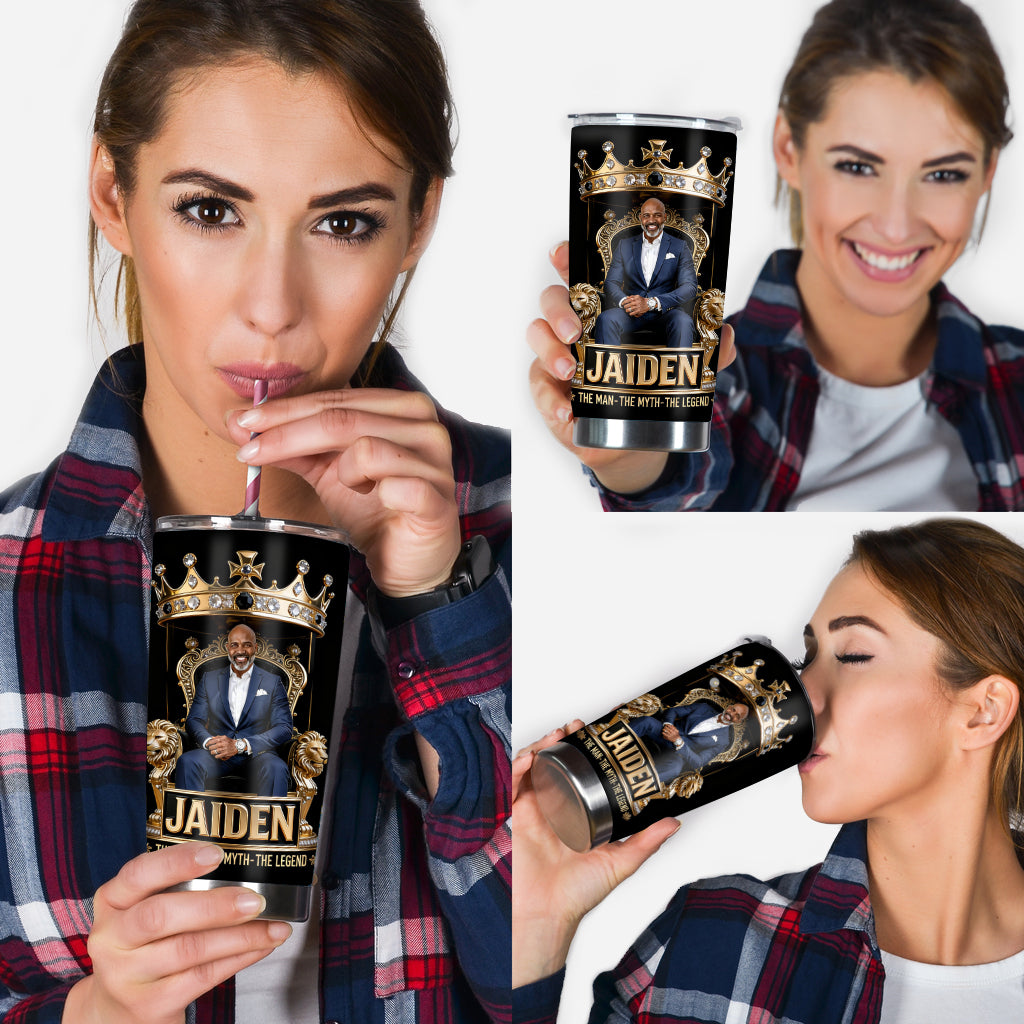 Personalisierter Vater Tumbler - Beste Dad/Opa/Onkel Foto