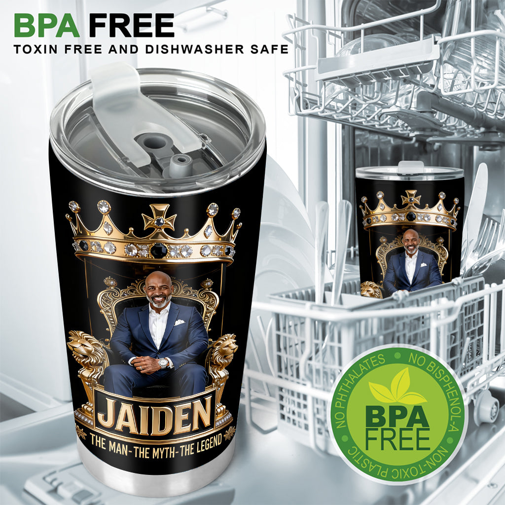 Personalisierter Vater Tumbler - Beste Dad/Opa/Onkel Foto