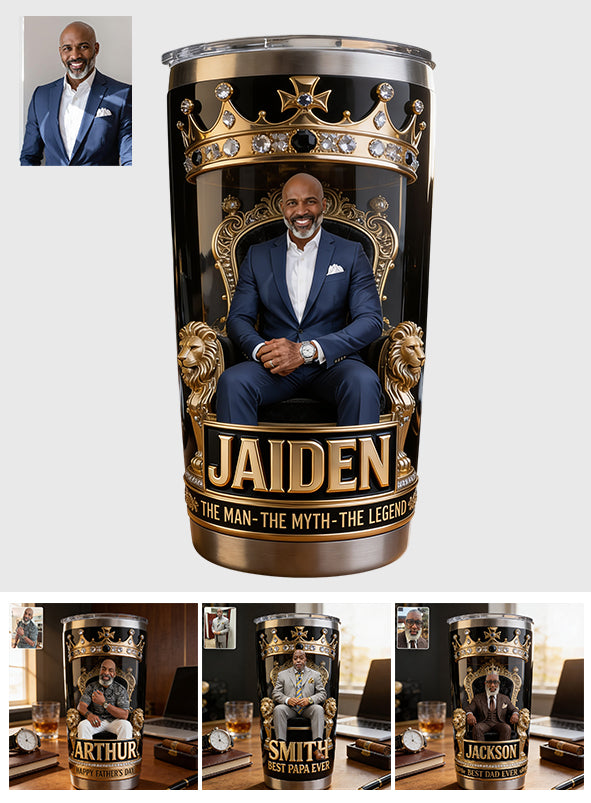 Personalisierter Vater Tumbler - Beste Dad/Opa/Onkel Foto